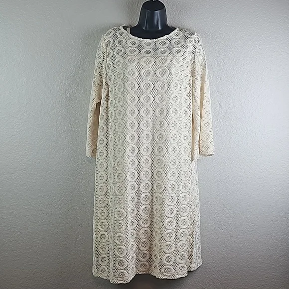 Chico's Dresses Chicos Nwt Womens Crochet Geometric Camille